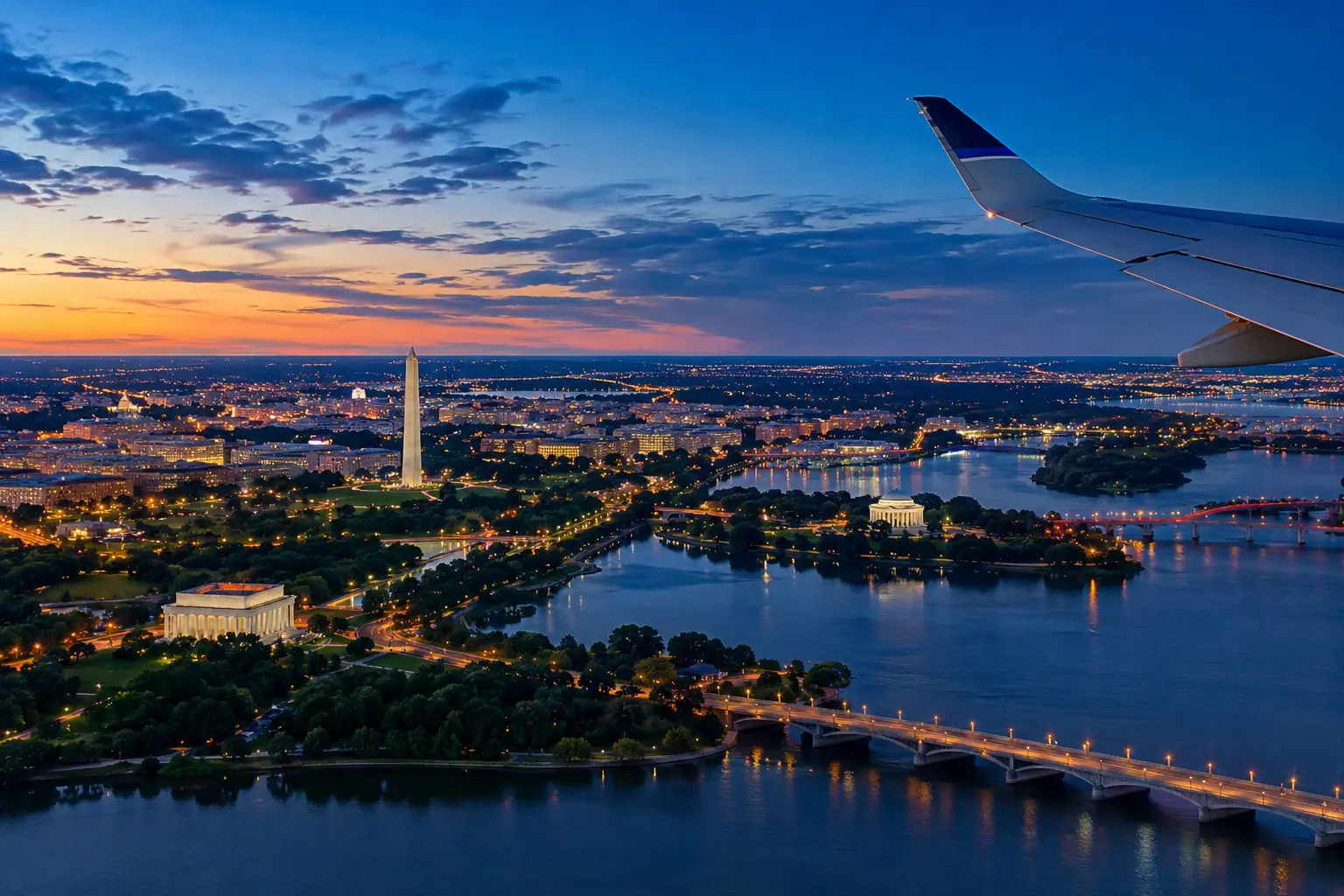 Washington, DC from the air